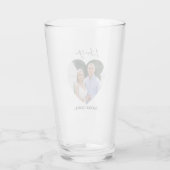 Simple Lovely Valentine's Couple Beer Glass タンブラーグラス (裏面)