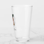 Simple Lovely Valentine's Couple Beer Glass タンブラーグラス (左)