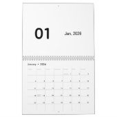 Simple Luxury calendar カレンダー (1月 2026)