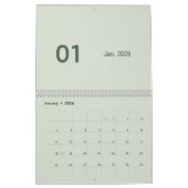 Simple Luxury calendar カレンダー (1月 2026)