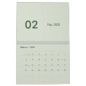 Simple Luxury calendar カレンダー (2月 2026)