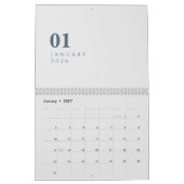 Simple Luxury Design カレンダー (1月 2027)