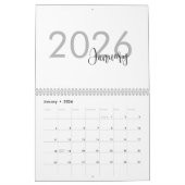 Simple Luxury Design Calendar カレンダー (1月 2026)