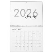 Simple Luxury Design Calendar カレンダー (1月 2027)