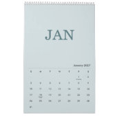 Simple Luxury Design Calendar カレンダー (1月 2027)