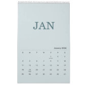 Simple Luxury Design Calendar カレンダー (1月 2026)
