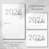 Simple Luxury Design Calendar カレンダー