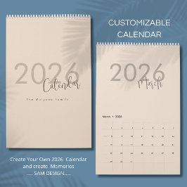 Simple Luxury Design Calendar カレンダー