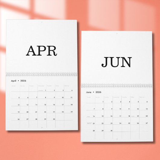 Simple Luxury Design Calendar カレンダー