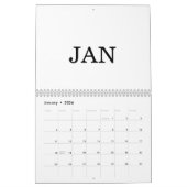 Simple Luxury Design Calendar カレンダー (1月 2026)