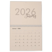 Simple Luxury Design Calendar カレンダー (1月 2026)