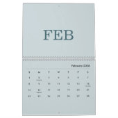 Simple Luxury Design Calendar カレンダー (2月 2026)