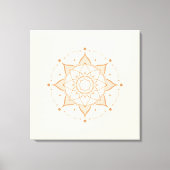 Simple Mandala Wall Art | Minimalist S Geomet キャンバスプリント (正面)