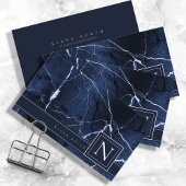 Simple Marble Monoarm BlueおよびWhite Std ID672 名刺