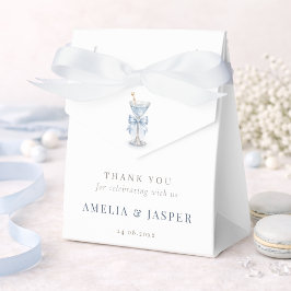 Simple Martini Coquette Bow Boy Baby Shower Party フェイバーボックス