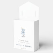 Simple Martini Coquette Bow Boy Baby Shower Party フェイバーボックス (オープン)