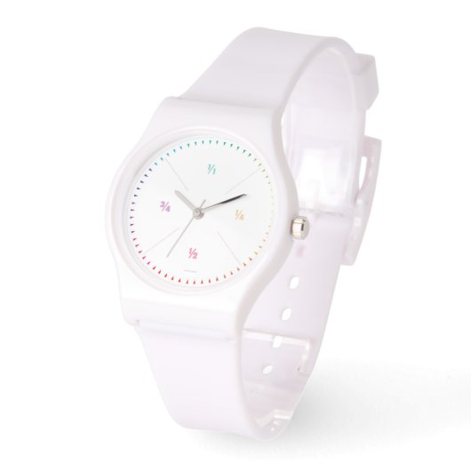 Simple Math Hour - Minute Marker 腕時計 (傾斜)