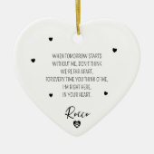 Simple Memorial Pet Name セラミックオーナメント (正面)