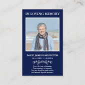 Simple Memorial Photo Funeral Card 名刺 (正面)