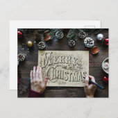 Simple Merry Christmas ポストカード (正面/裏面)