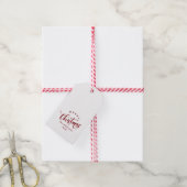 Simple Merry Christmas Calligraphy Script ギフトタグ (より糸付き)