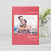 Simple Metallic Effect Engaged Gay Couple Photo セーブザデート (スタンド正面)