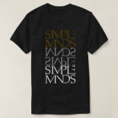Simple Minds Logo (White &amp; Gold) Classic T-Shi Tシャツ (デザイン正面)