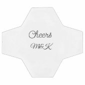 Simple minimal add name cheers couple name custom  サッカーボール (フラット)