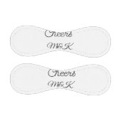 Simple minimal add name cheers couple name custom  野球ボール (パネル)