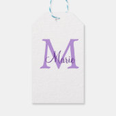 simple minimal add name monogram pink red   throw  ギフトタグ (裏面)