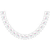 simple minimal add your logo business name text バンティングフラッグ (全)