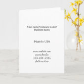 simple minimal add your logo/design here business  カード (黄色い花)