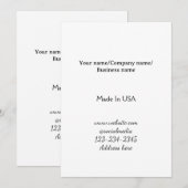 simple minimal add your logo/design here business  招待状 (正面/裏面)