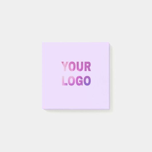 simple minimal add your logo/design here text      ポストイット (正面)