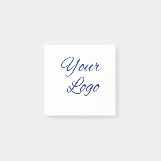 simple minimal add your logo/design here text      ポストイット (正面)