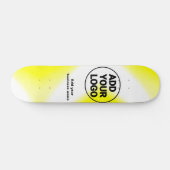 simple minimal add your logo/design yellow add web スケートボード (横)