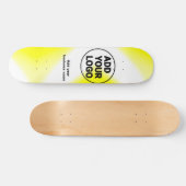 simple minimal add your logo/design yellow add web スケートボード (横)
