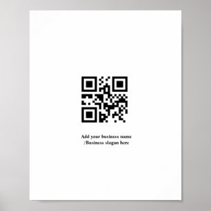 Simple minimal add your logo text name ポスター