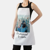 simple minimal add your name photo bridesmaid name エプロン (インサイチュ)