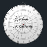 Simple minimal add your name text place city custo ダーツボード<br><div class="desc">Design</div>