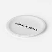 SIMPLE MINIMAL add your photo custom ペーパープレート (アングル)