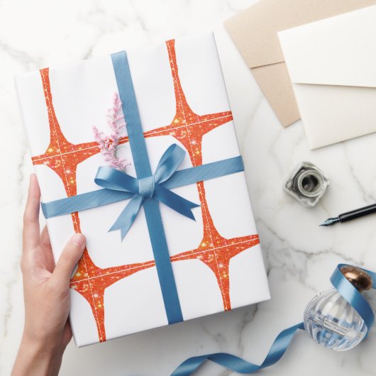 Simple minimal add your photo text glitter sparkle ラッピングペーパー (ギフト)