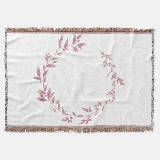 simple minimal add your text monogram name throw b スローブランケット (正面)