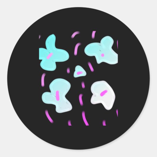 Simple Minimal Add Your Text Photo Christmas T S  ラウンドシール (正面)