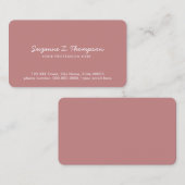 simple & minimal basic old-rose professional 名刺 (正面/裏面)