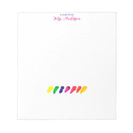 Simple Minimal Colored Kindergarten Teacher ノートパッド