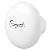 Simple minimal congratulations add your text name  セラミックノブ (右)