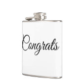 Simple minimal congratulations add your text name  フラスク (左)