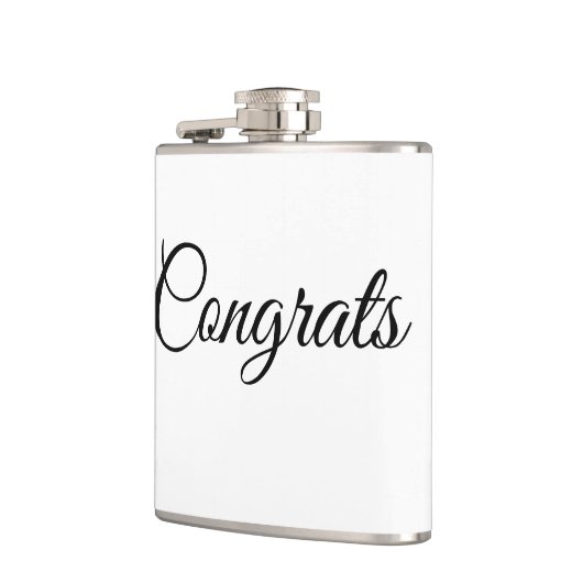 Simple minimal congratulations add your text name  フラスク (左)