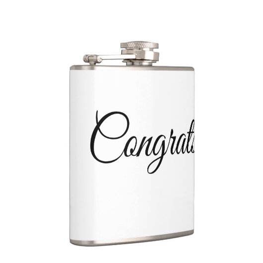 Simple minimal congratulations add your text name  フラスク (右)